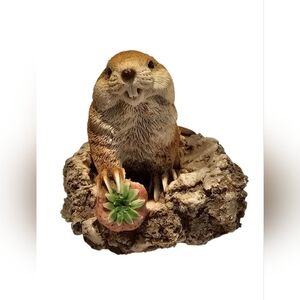 Vintage 1988 Castagna Resin Beaver Figurine Made In Italy